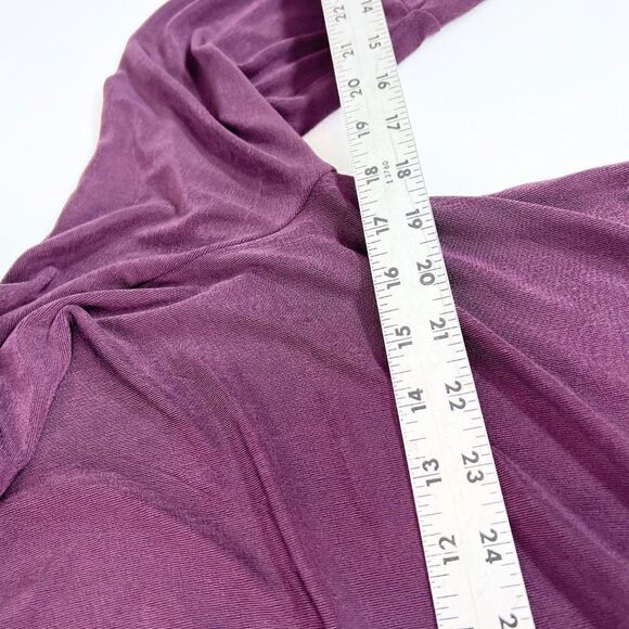 Chico's Travelers Shirt Top Women 8/ 10 Pullover Slinky Round Neck 3/4 Sleeve - Picture 5 of 7